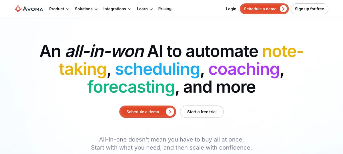 Avoma — conversation intelligence platform with AI notes for Customer Success