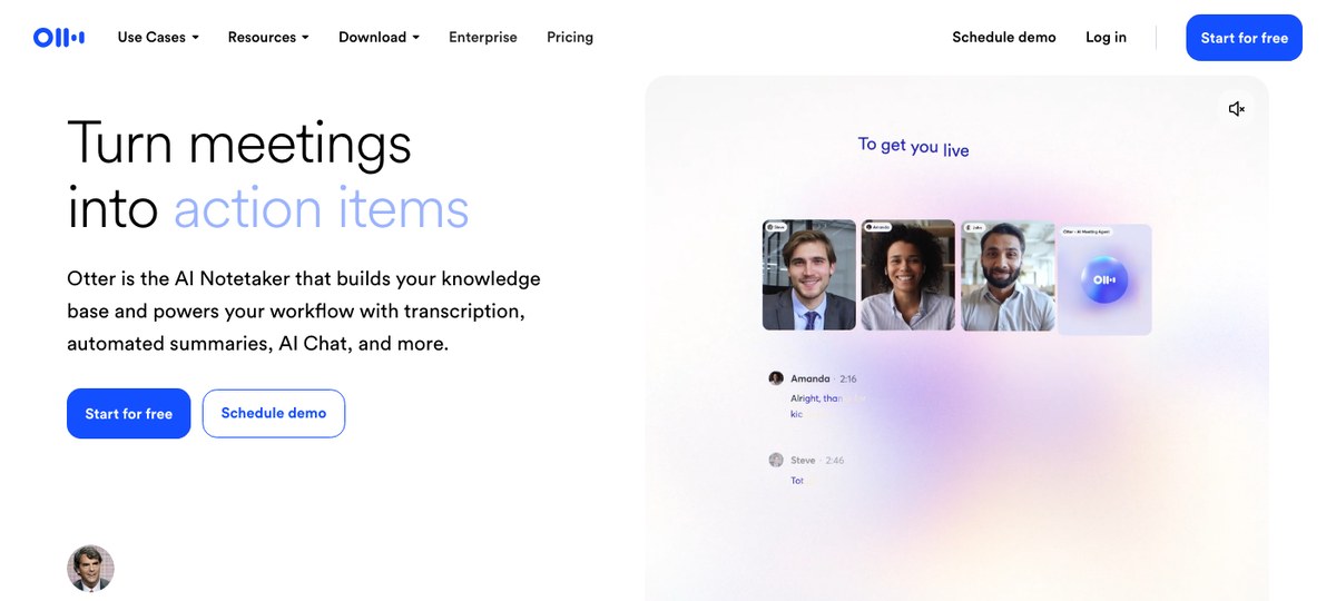 Otter — AI meeting note-taker with a real Mac app