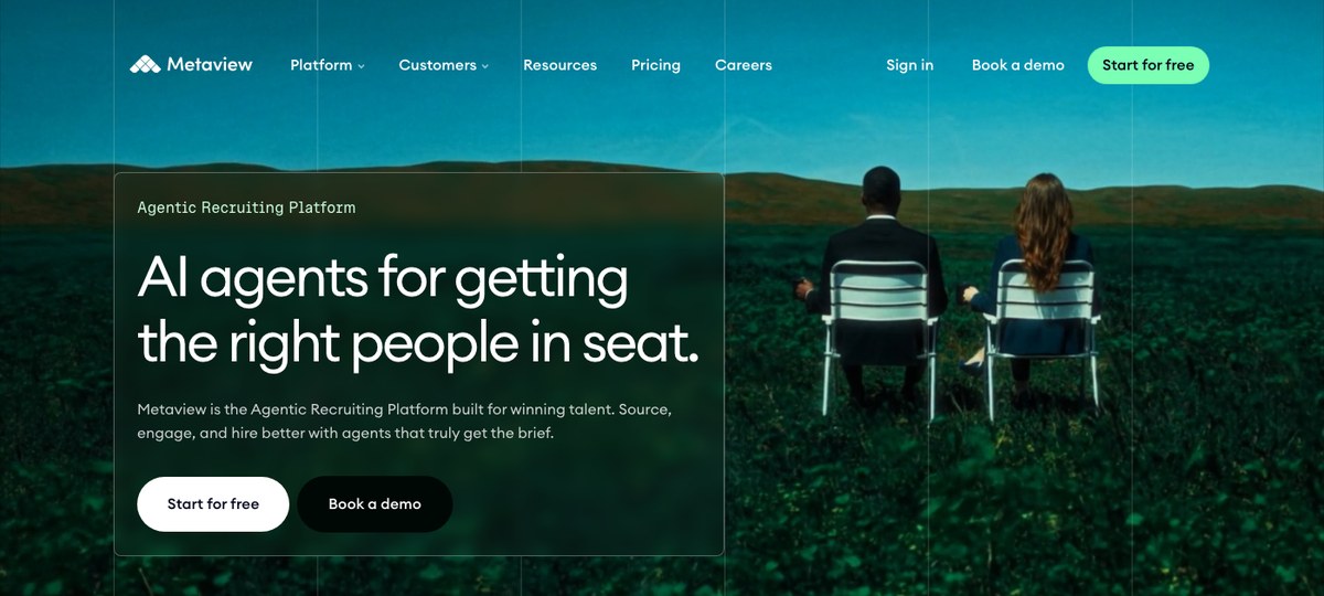 Metaview — agentic recruiting platform with AI note-taking for interviews