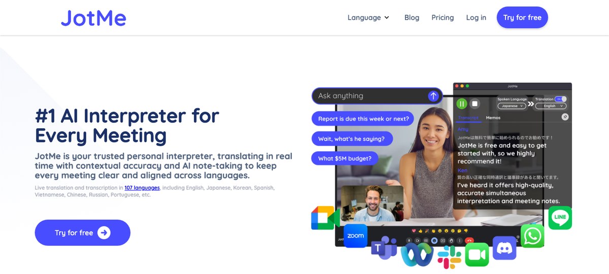 JotMe — desktop AI note-taker that captures Slack Huddles without joining the call