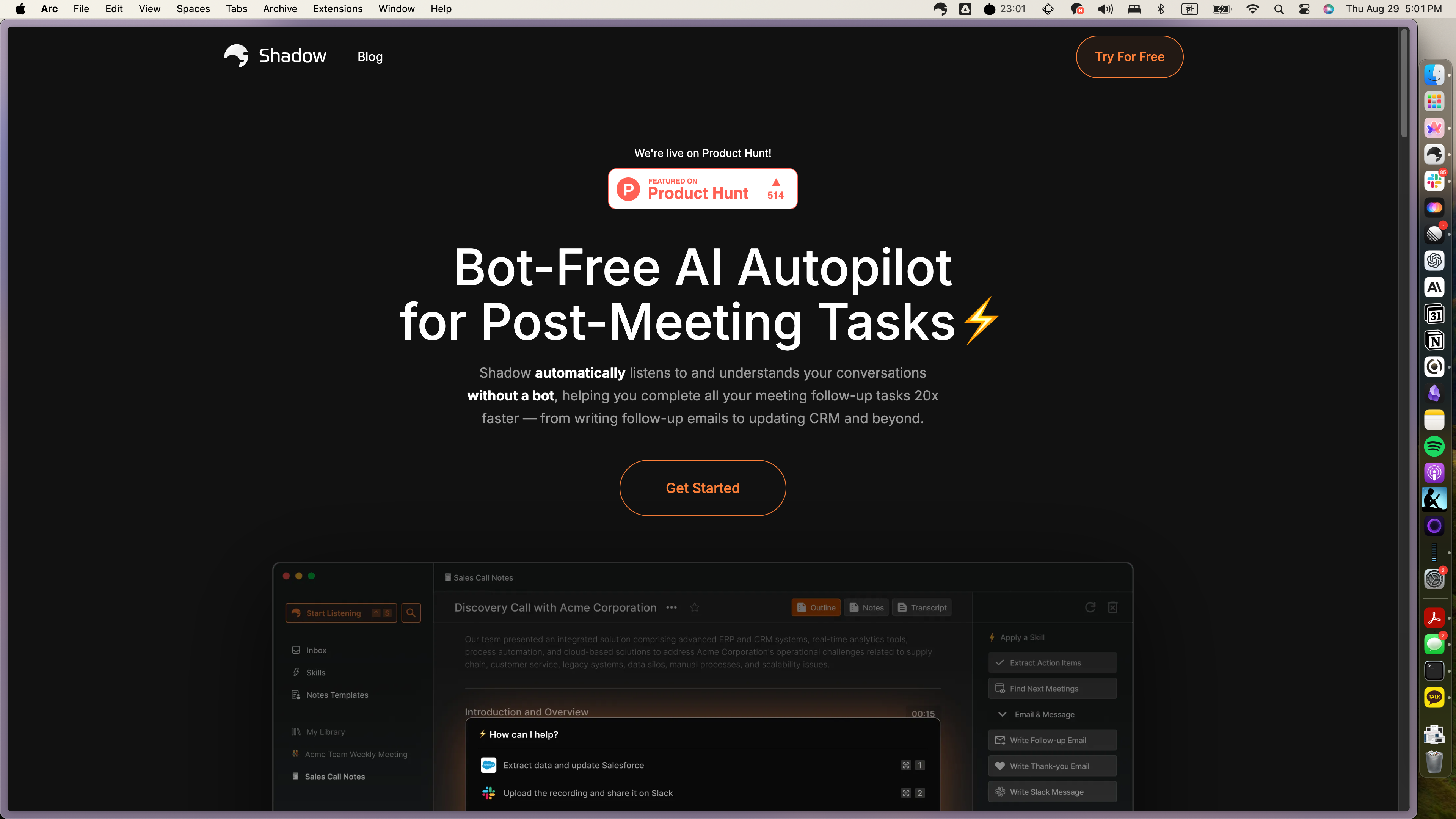 Shadow founder daily toolkit and workflow
