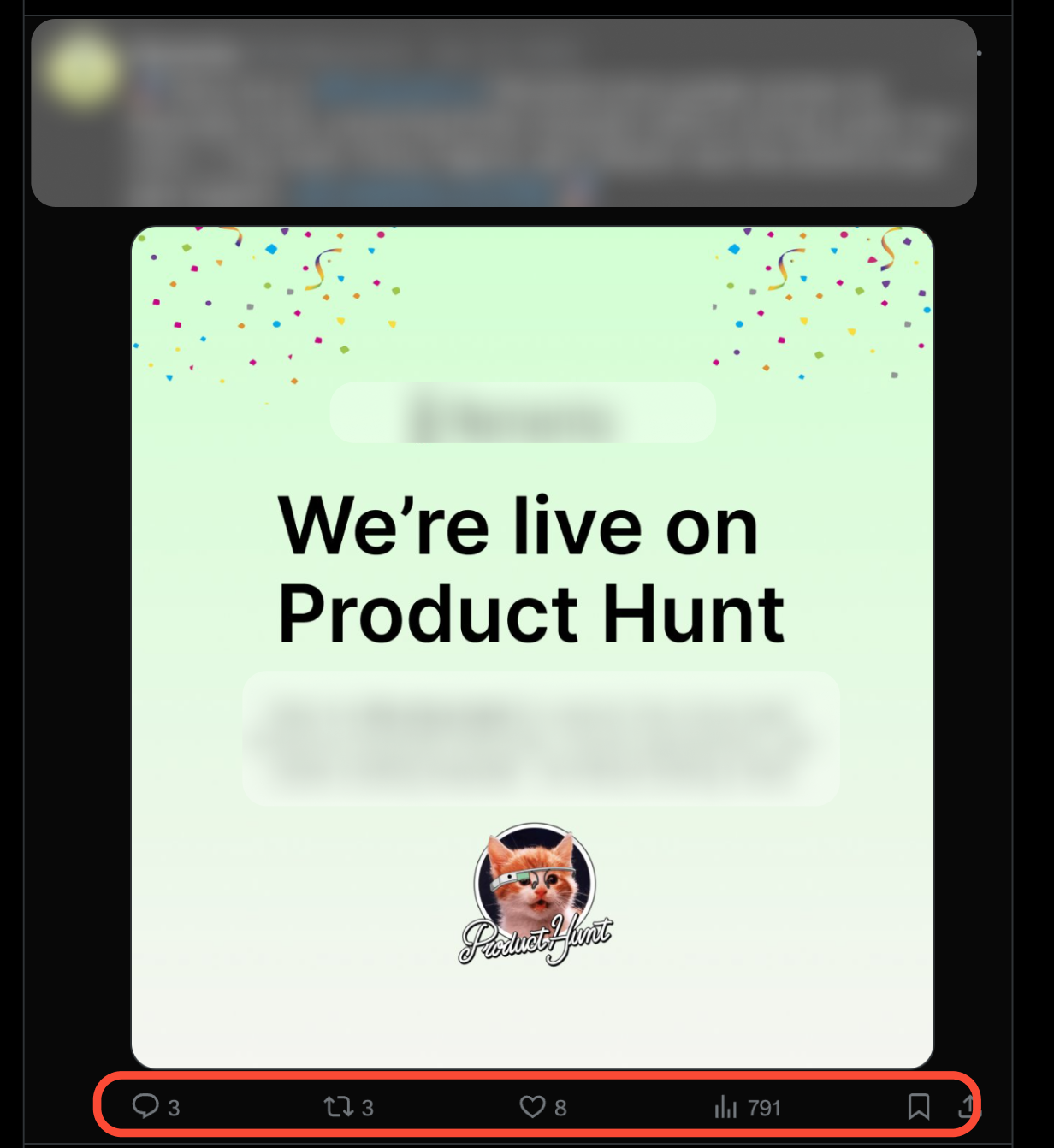 Screenshot showing Product Hunt manipulation and ranking irregularities