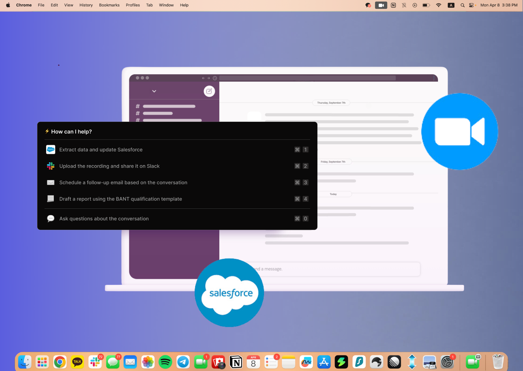 AI meeting summary visualization