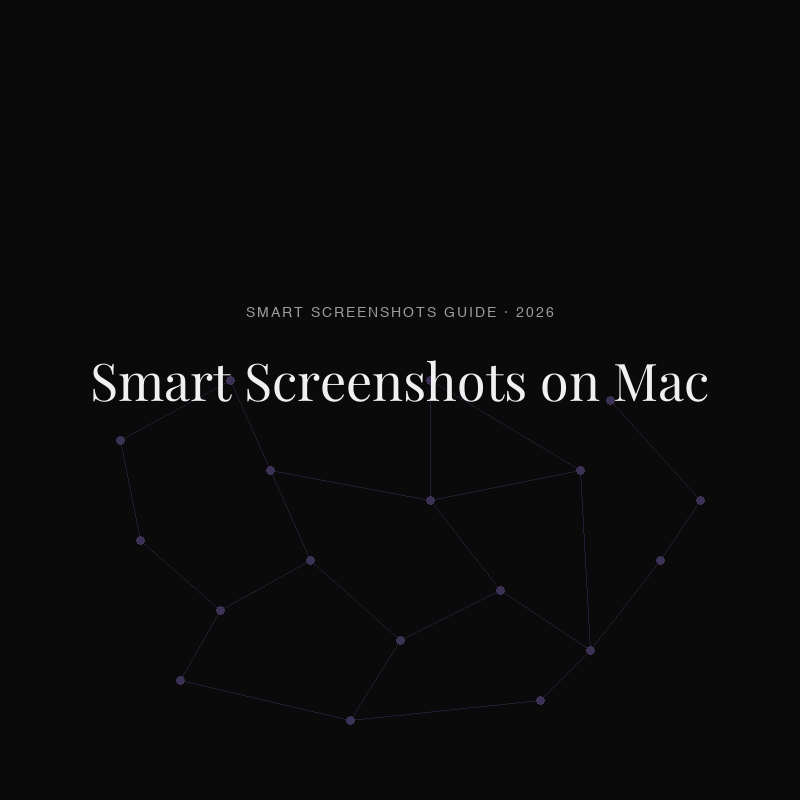 Smart Screenshots on Mac: What They Are and How to Use Them (2026)