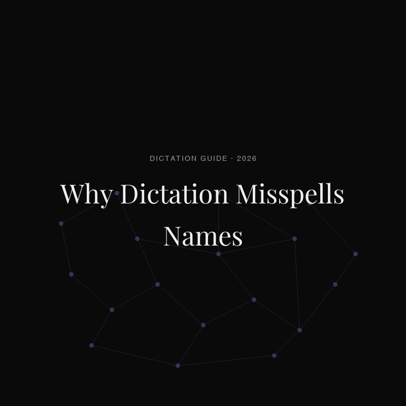 Voice Dictation Keeps Misspelling Names on Mac: 5 Fixes for 2026
